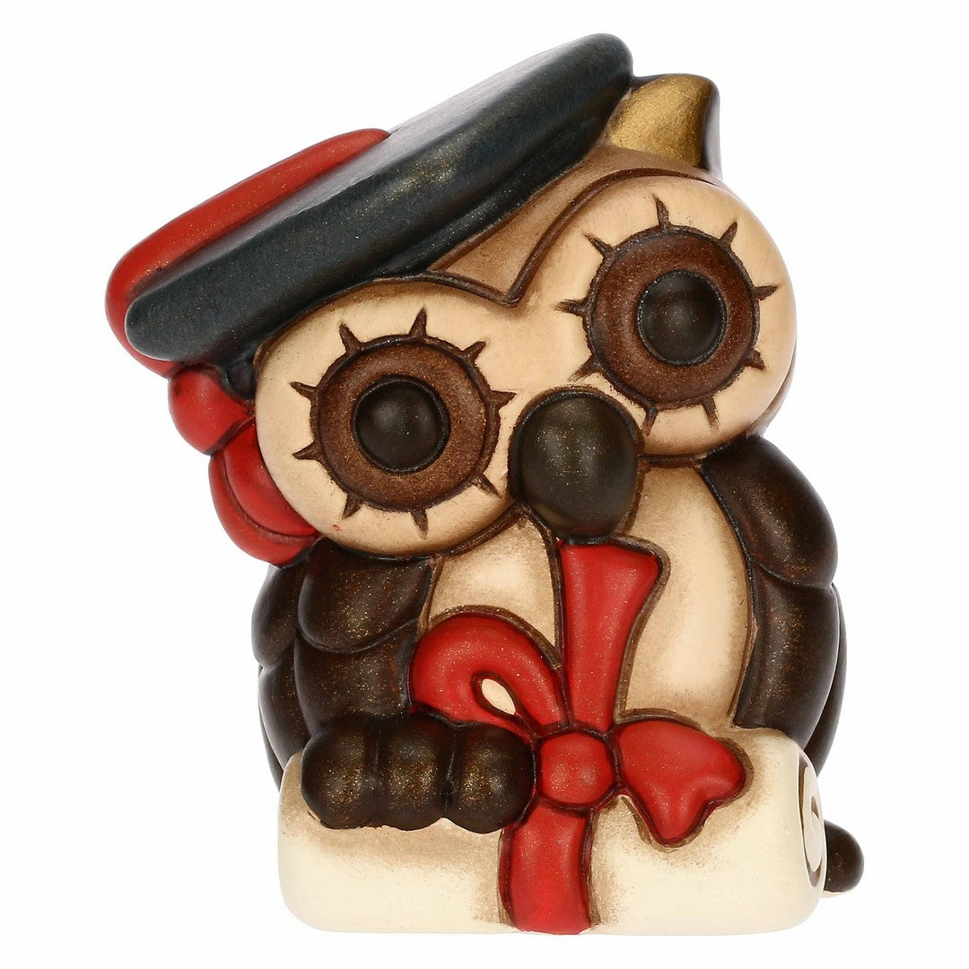 Thun Gufo Lucky laurea in ceramica, piccolo - F3340B90B - Gioielleria De Patto