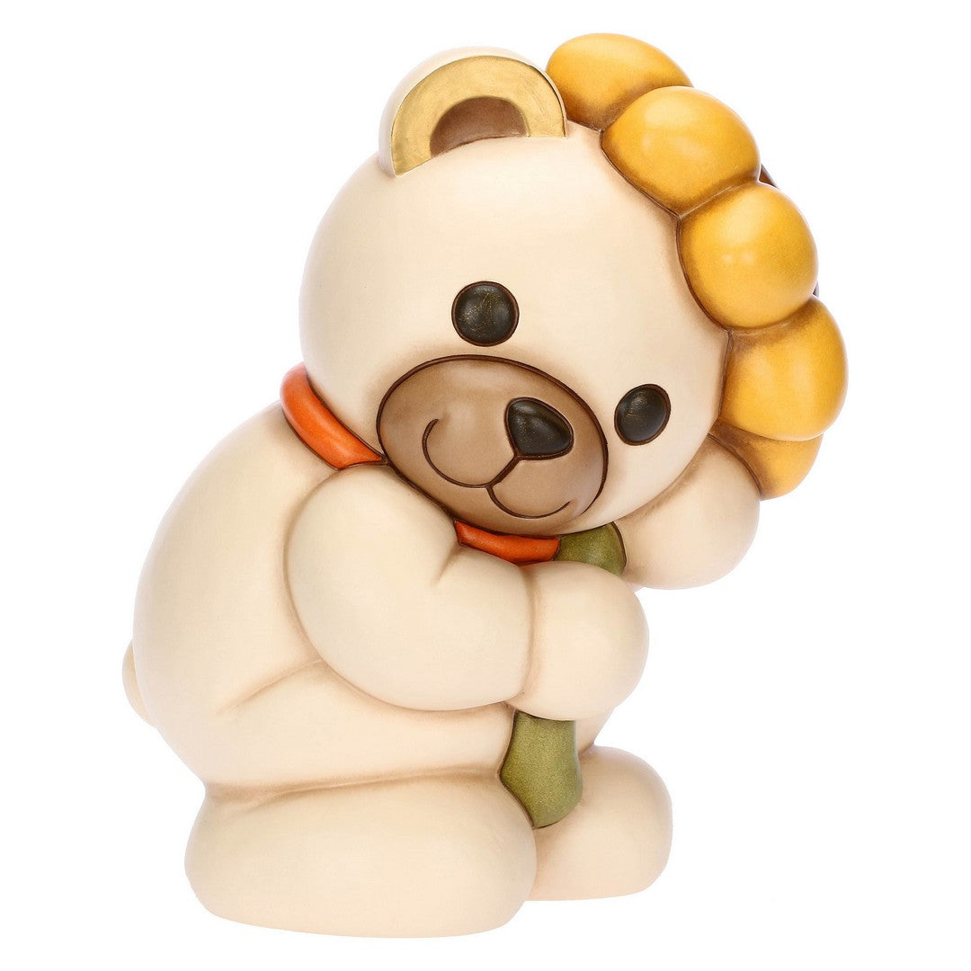 Thun Teddy con girasole in ceramica Primavera da vivere, grande - F3353H90 - Gioielleria De Patto