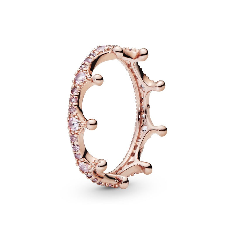 Anello Pandora Corona Luminosa, 187087NPO - Gioielleria De Patto