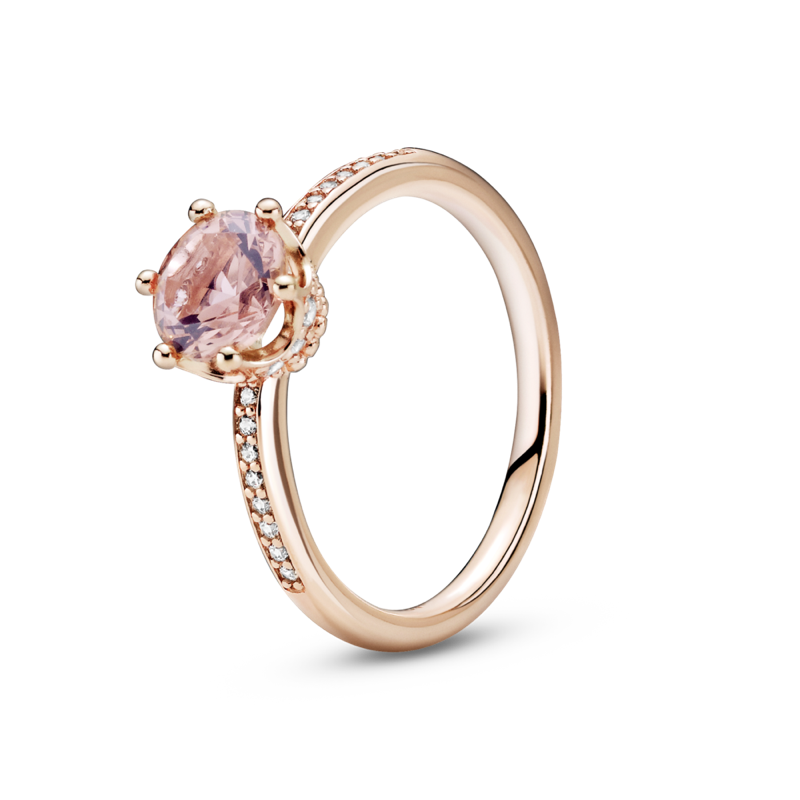 Anello Pandora Corona Rosa Scintillante, 188289C01 - Gioielleria De Patto