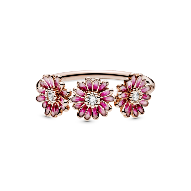 Anello Pandora Tris di Margherite Rosa, 188792C01 - Gioielleria De Patto