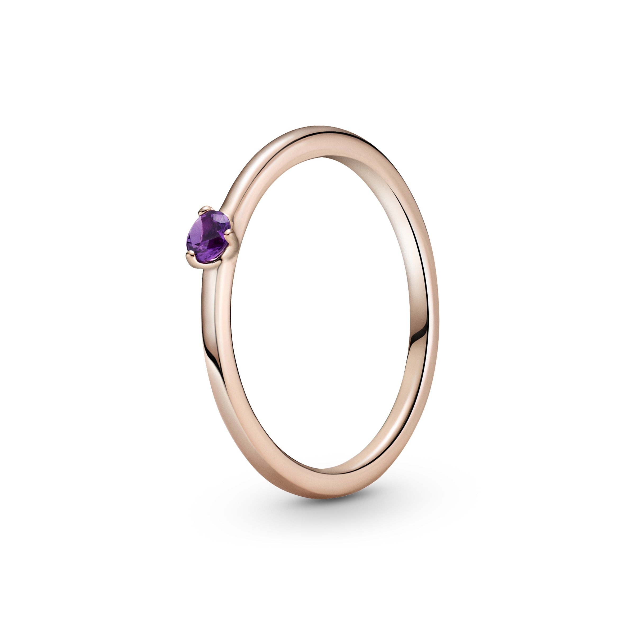 Anello Pandora Solitario Viola - 189259C06 - Gioielleria De Patto