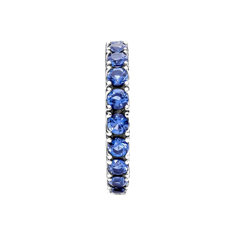 Anello Donna Pandora Fascia Scintillante Blu - 190050C02 - Gioielleria De Patto
