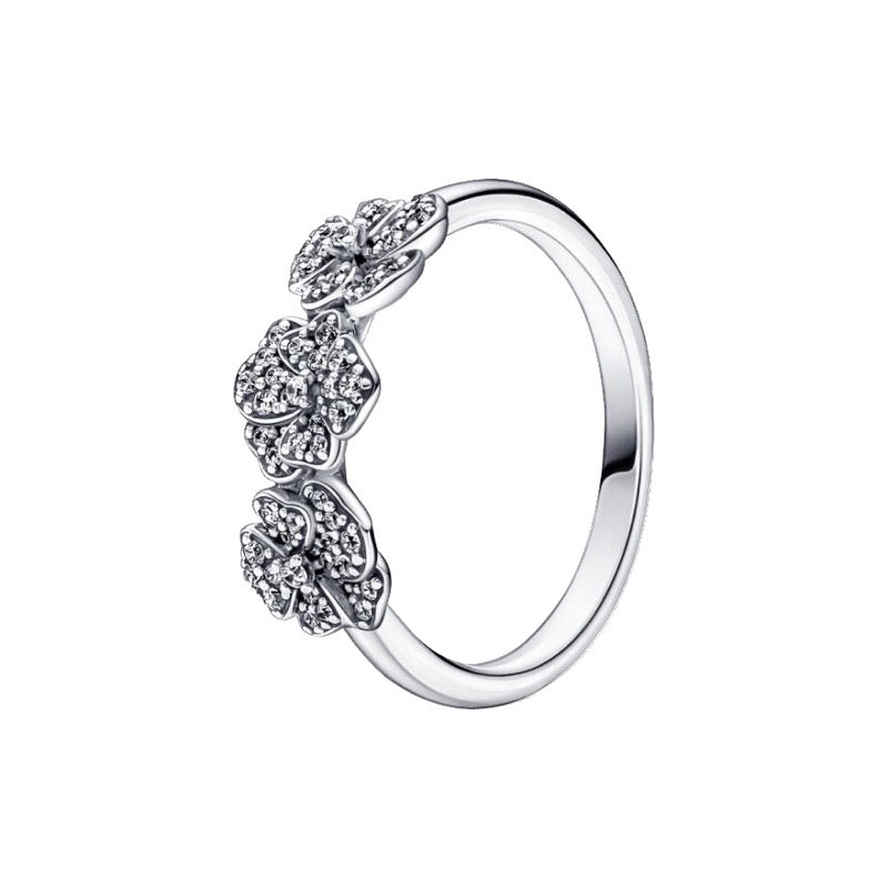 Anello Donna Pandora Viole del Pensiero Luminose - 190786C01 - Gioielleria De Patto