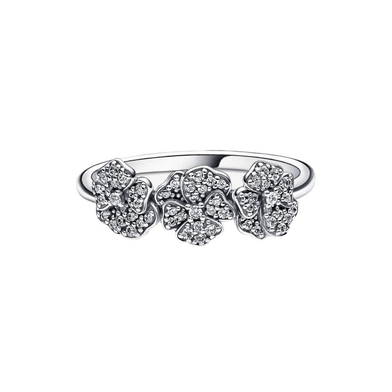 Anello Donna Pandora Viole del Pensiero Luminose - 190786C01 - Gioielleria De Patto