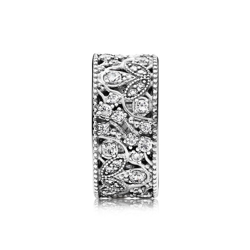 Anello Donna Pandora Foglie Scintillanti - 190965CZ - Gioielleria De Patto