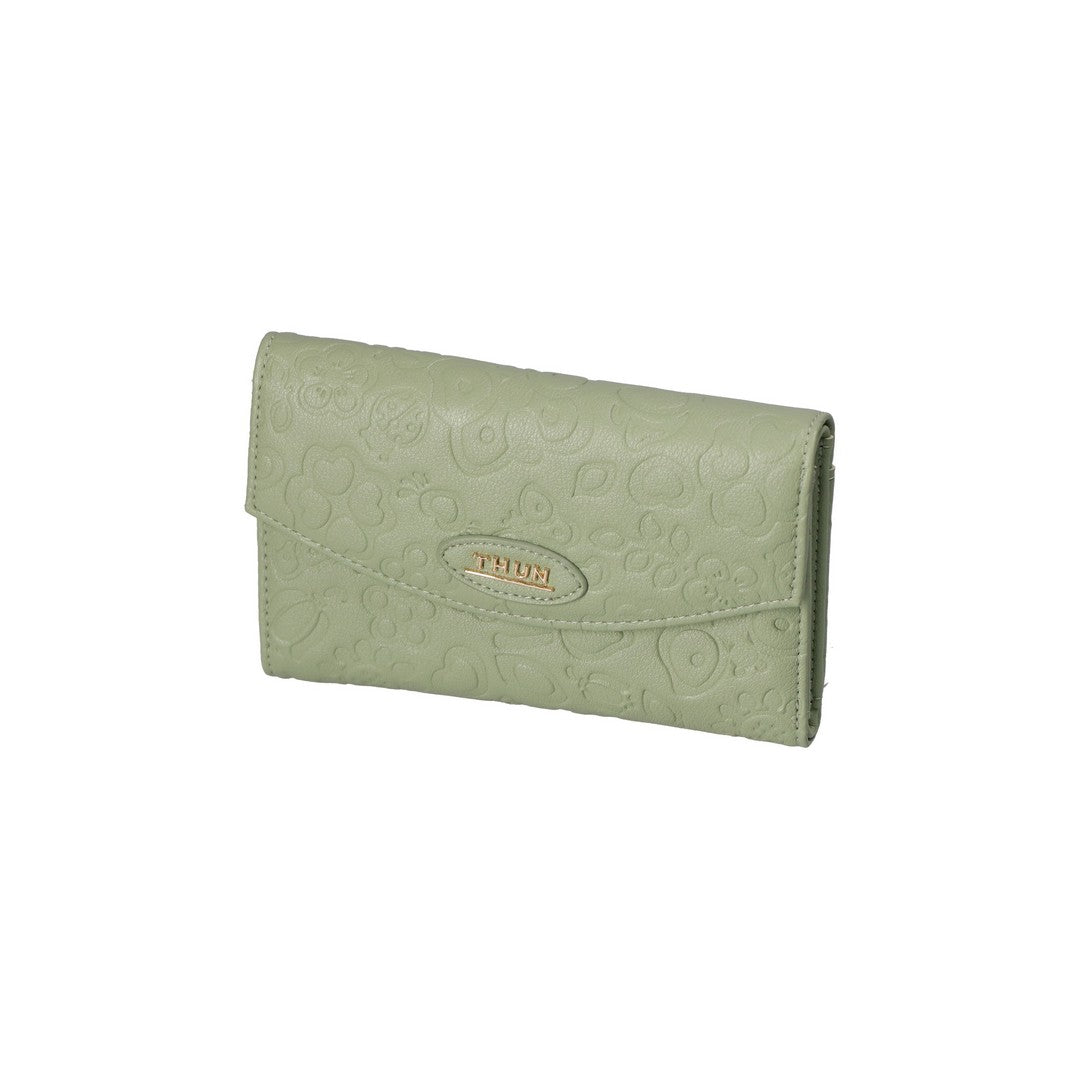 Thun Portafogli con chiusura bottone in ecopelle verde acqua Sempre con me - H3494P00 - Gioielleria De Patto