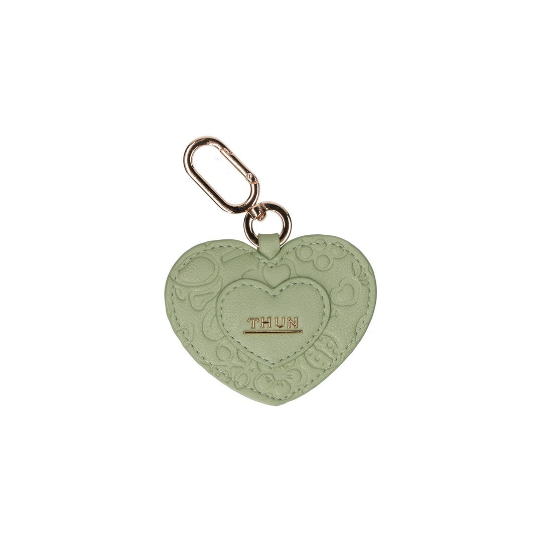 Thun Portachiavi a forma di cuore in ecopelle verde acqua Sempre con me - H3498P00 - Gioielleria De Patto