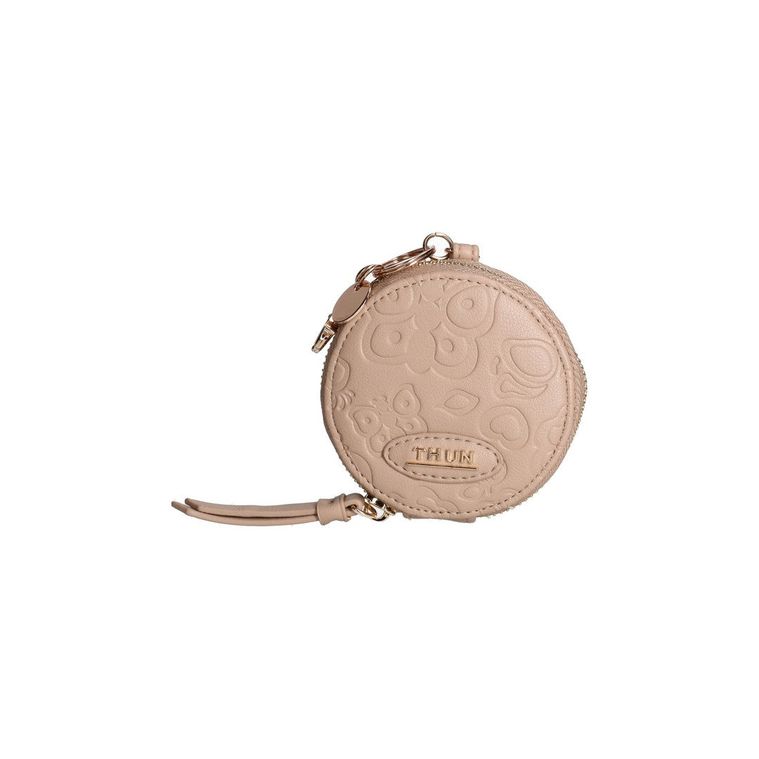 Thun Portachiavi rotondo con zip in ecopelle beige Sempre con me - h3500p00 - Gioielleria De Patto