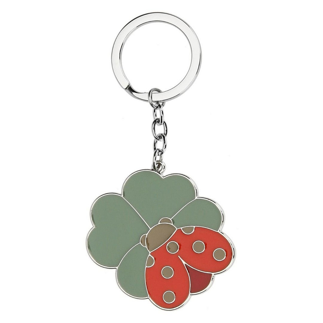 Thun Portachiavi con quadrifoglio e coccinella Ella lui in metallo smaltato - H3527P00B - Gioielleria De Patto
