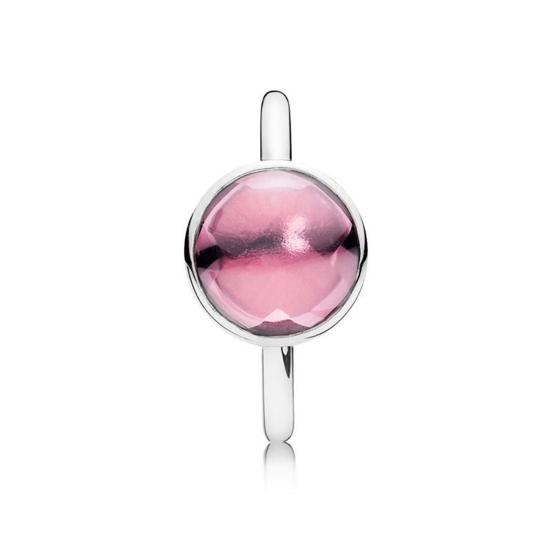 Anello Donna Pandora Goccia Poetica Rosa - 190982PCZ - Gioielleria De Patto