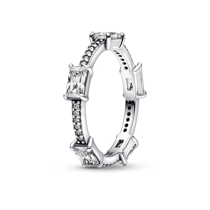 Anello Donna Pandora Pavè con Pietre Luminose - 192397C01 - Gioielleria De Patto