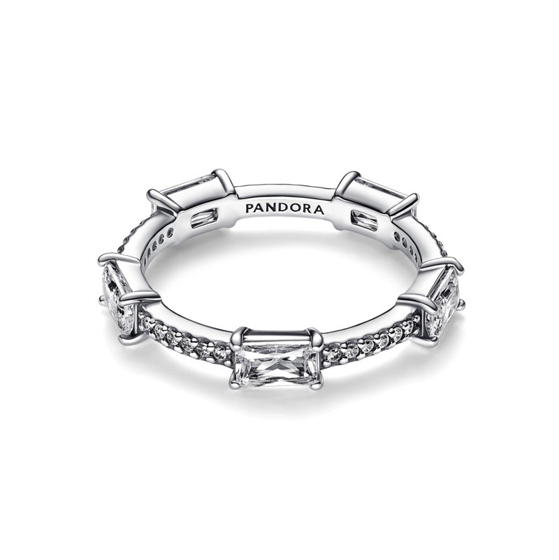 Anello Donna Pandora Pavè con Pietre Luminose - 192397C01 - Gioielleria De Patto