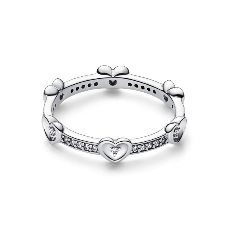 Anello Donna Pandora Cuori Splendenti - 192496C01 - Gioielleria De Patto