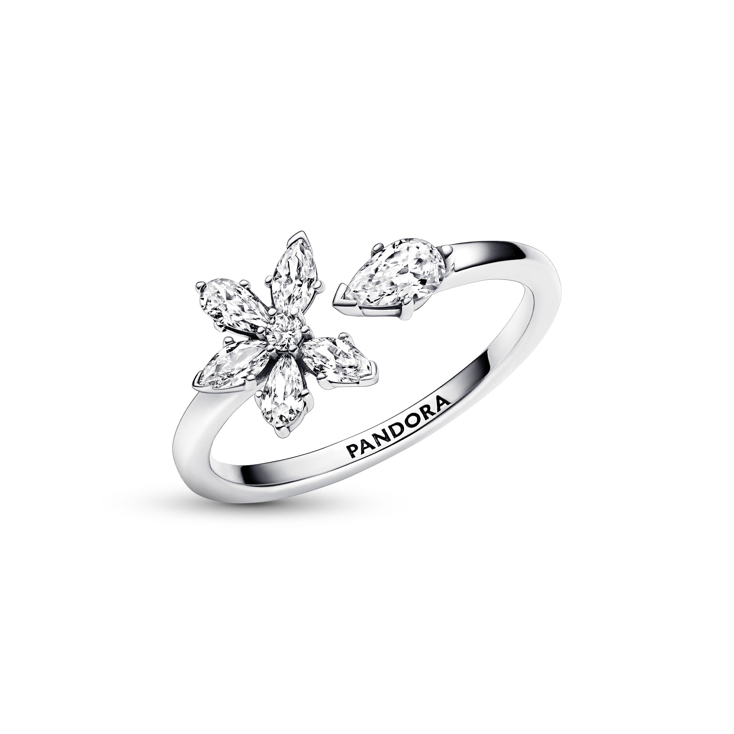 Anello Donna Pandora Aperto Herbarium Fiore Luminoso - 192611C01 - Gioielleria De Patto