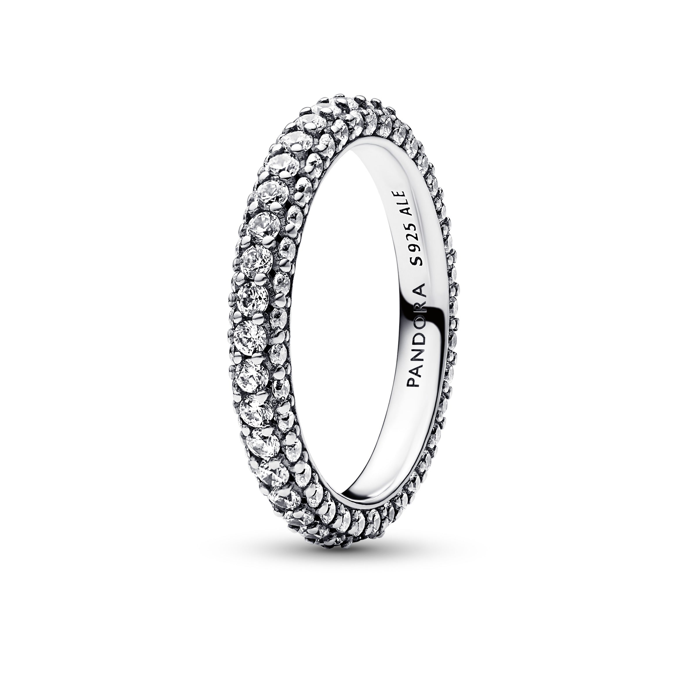 Anello Donna Pandora Pavè Fascia Singola - 192627C01 - Gioielleria De Patto
