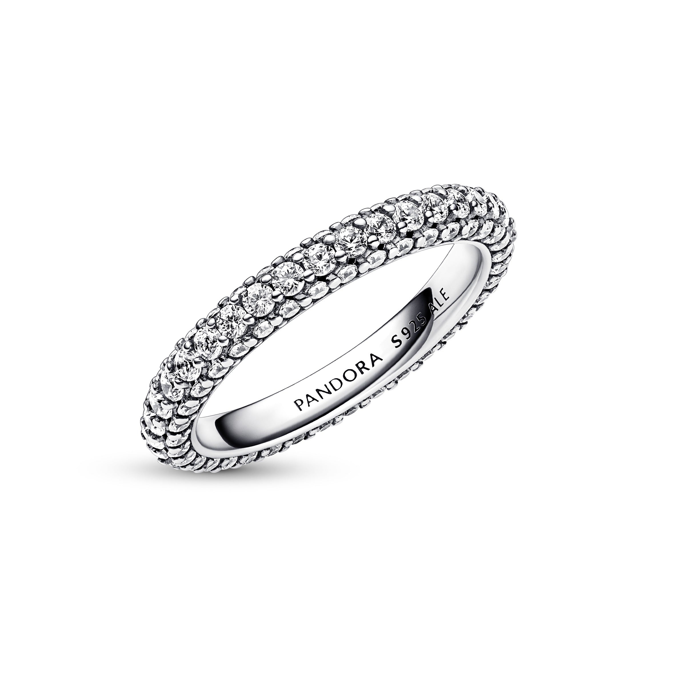 Anello Donna Pandora Pavè Fascia Singola - 192627C01 - Gioielleria De Patto