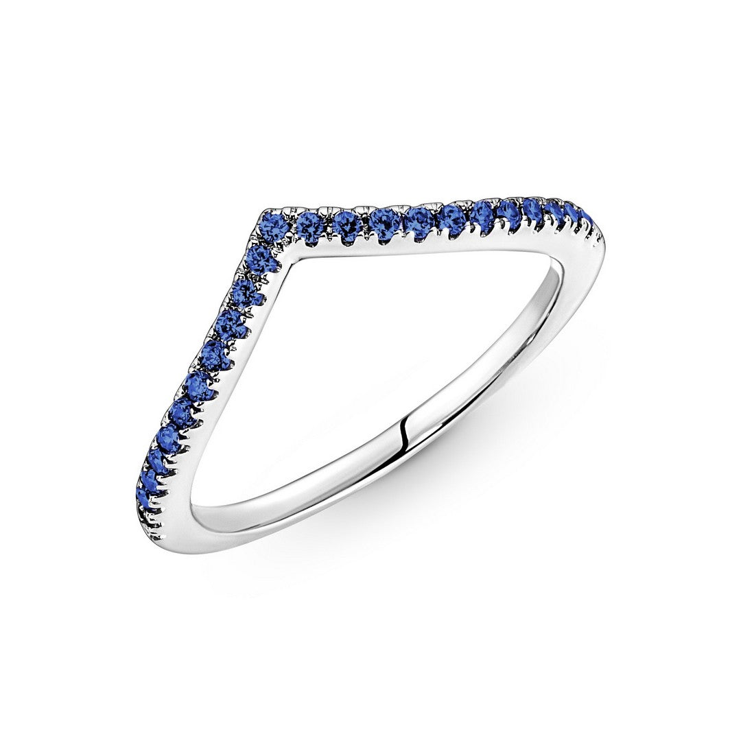 Anello Donna Pandora Desiderio Scintillante Blu - 196316C02 - Gioielleria De Patto