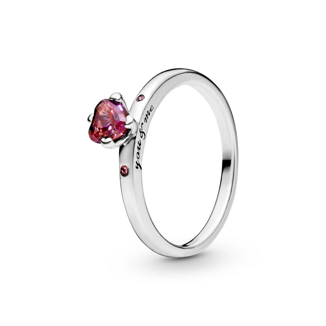 Anello Donna Pandora Solitario Rosso - 196574CZRMX - Gioielleria De Patto