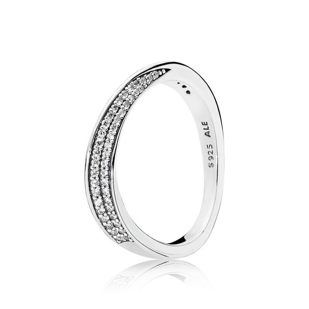 Anello Donna Pandora Onde Eleganti - 197136CZ - Gioielleria De Patto