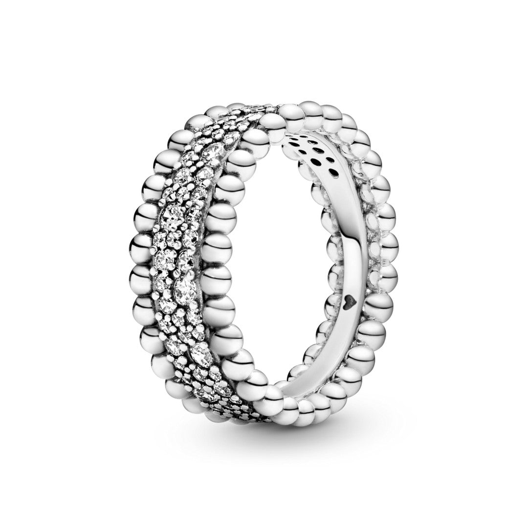 Anello Donna Pandora Fascia Pavè di Sfere - 198676C01 - Gioielleria De Patto