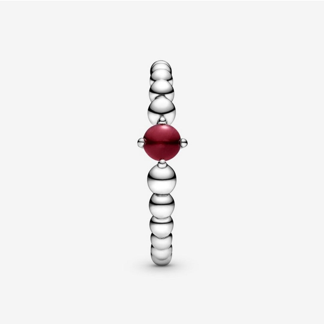 Anello Donna Pandora Pietra Rosso Scuro - 198867C08 - Gioielleria De Patto