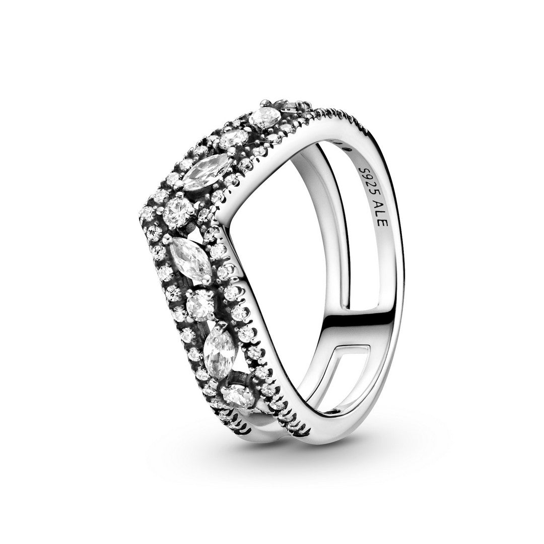 Anello Donna Pandora Desiderio Scintillante Doppio Marquise - 199095C01 - Gioielleria De Patto
