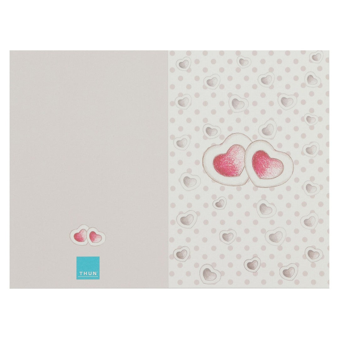 Thun Biglietto d'auguri matrimonio con cuori - K2375A00 - Gioielleria De Patto