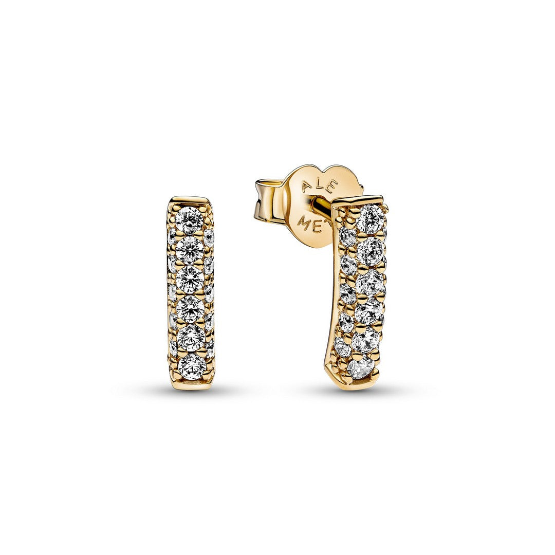 Orecchini Donna Pandora Pavè Fascia Singola - 262626C01 - Gioielleria De Patto