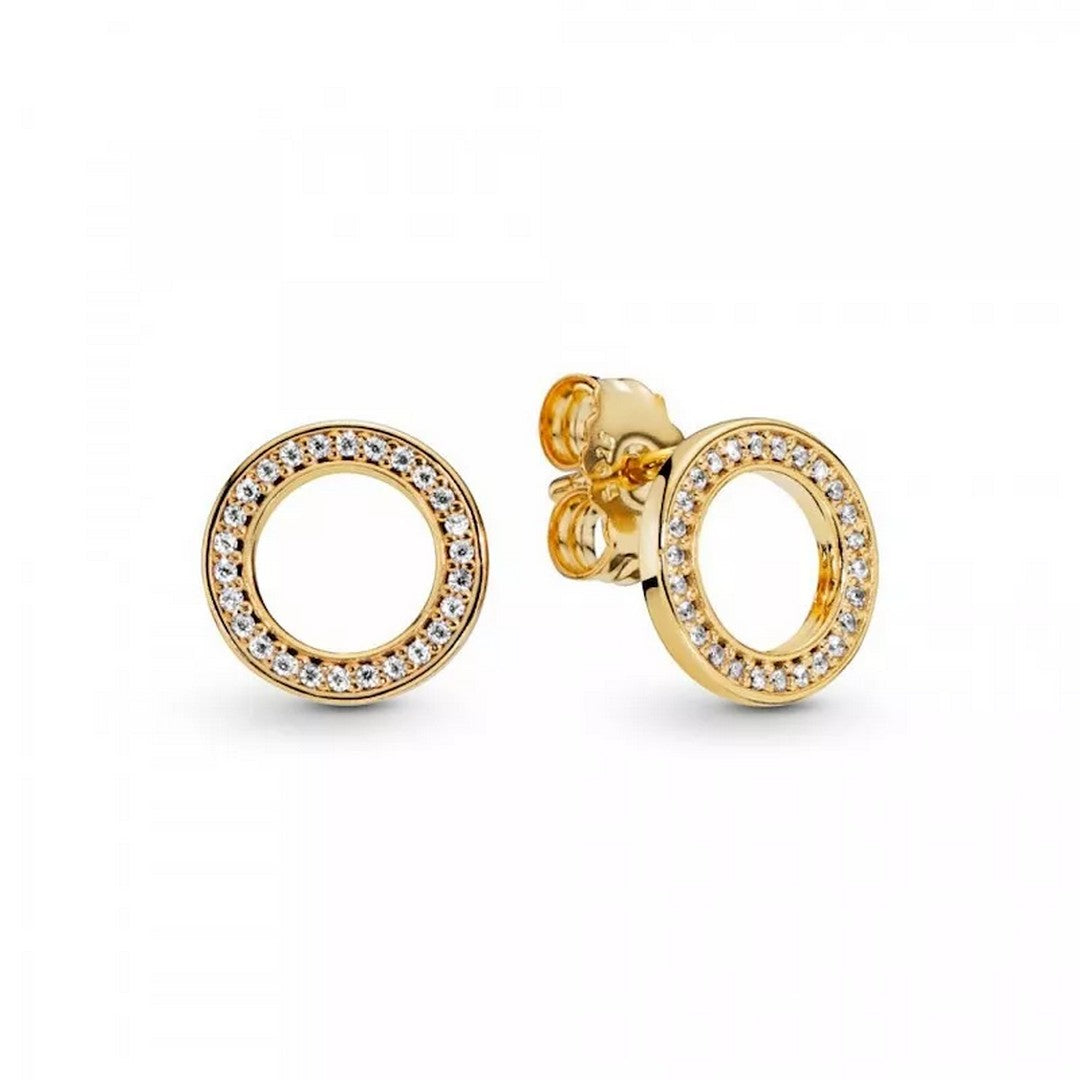Orecchini Donna Pandora Cerchi Scintillanti - 268649C01 - Gioielleria De Patto