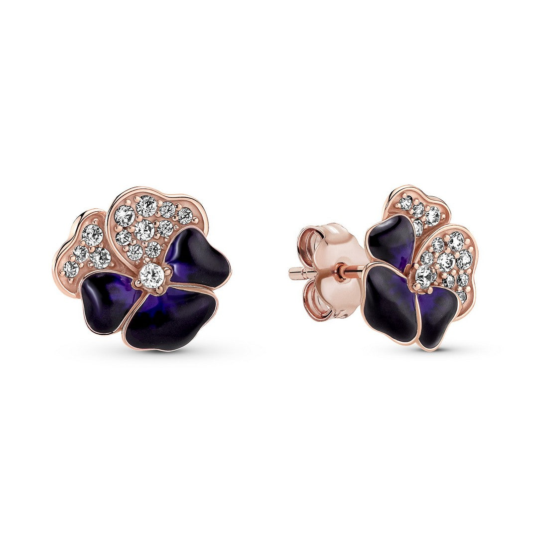 Orecchini Donna Pandora Viole del Pensiero Luminose - 280781C01 - Gioielleria De Patto