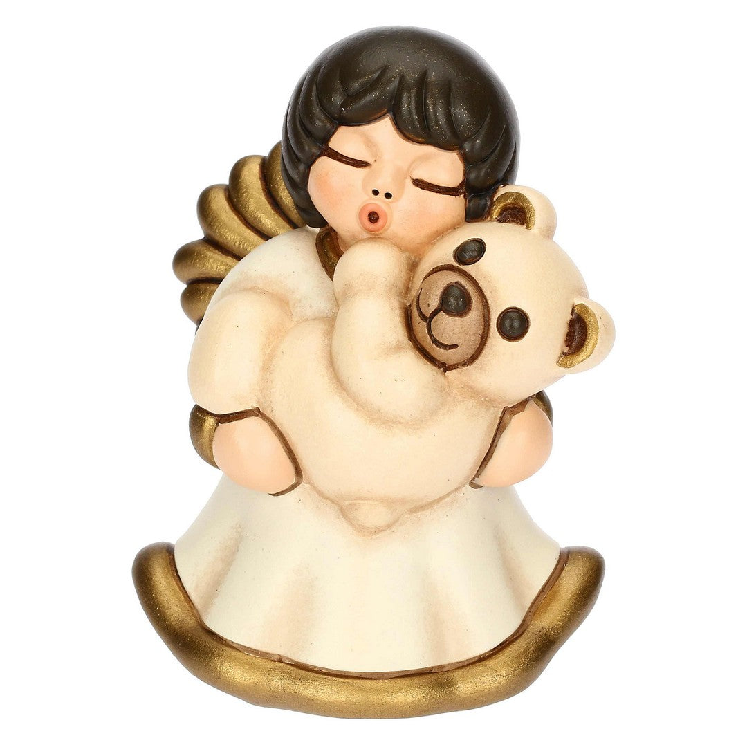 Thun Angelo con Teddy in piedi in ceramica - K3796H90 - Gioielleria De Patto
