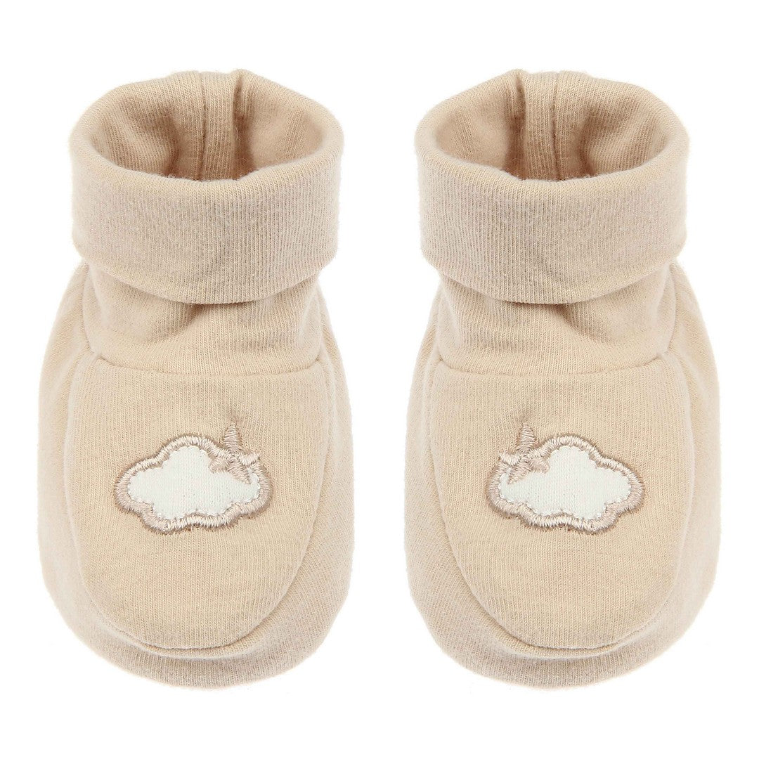 Thun Set bavetta e scarpine neutro in cotone - K3821P00 - Gioielleria De Patto