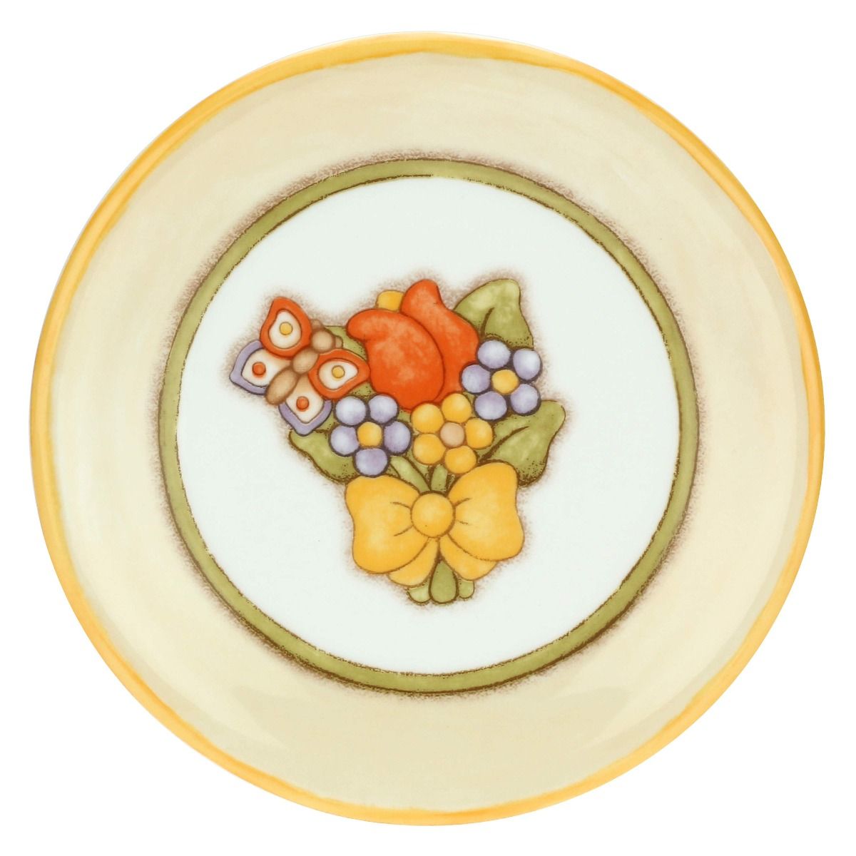 Thun Piattino Country con mazzo di fiori - P3765E02 - Gioielleria De Patto