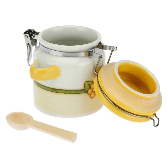 Thun Barattolo porta zucchero Country con cucchiaino in legno - P3769E02 - Gioielleria De Patto