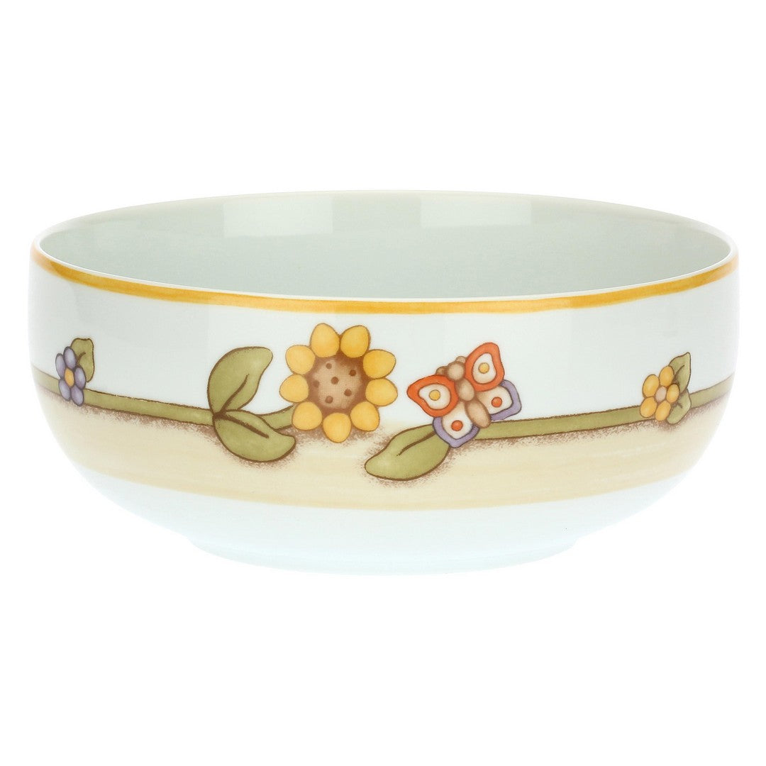 Thun Ciotola in porcellana Country con girasole e farfalla - P3799E02 - Gioielleria De Patto