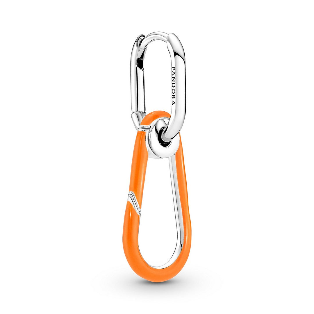 Orecchino Donna Doppio Link Arancione Pandora ME - 291982C01 - Gioielleria De Patto