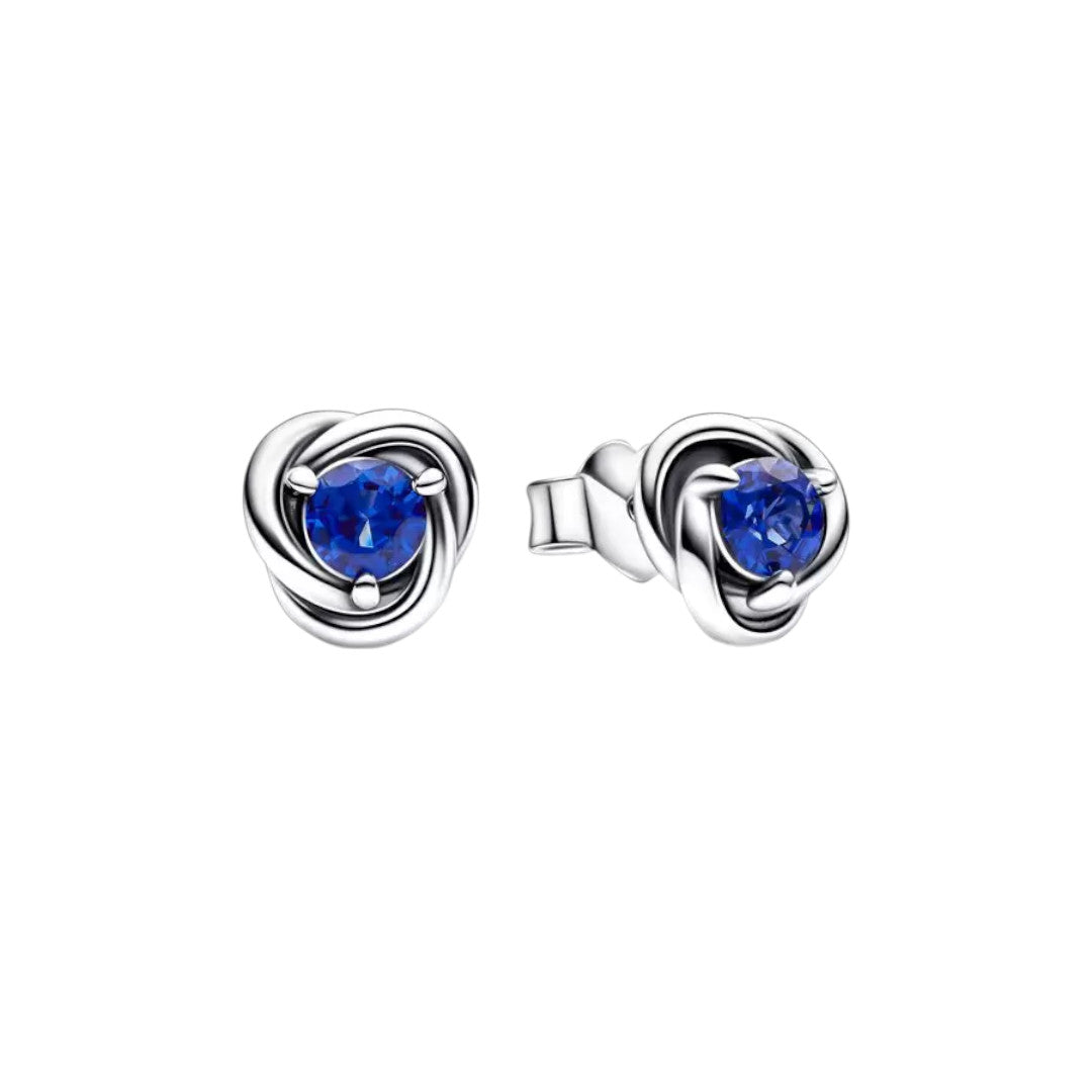 Orecchini Donna Pandora Cerchi Eterni Blu Settembre - 292334C07 - Gioielleria De Patto