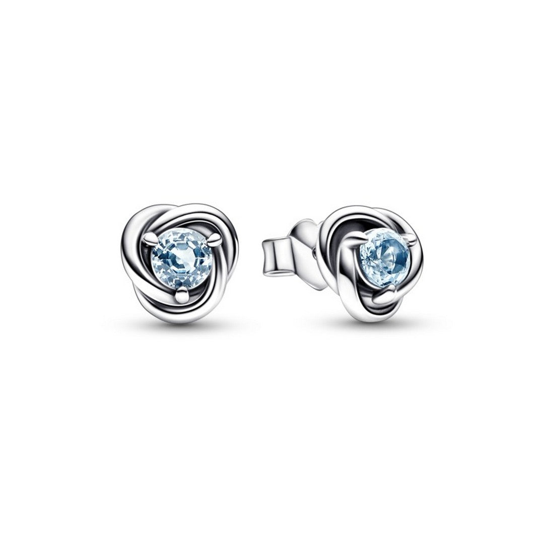 Orecchini Donna Pandora Cerchi Eterni Azzurri - 292334C09 - Gioielleria De Patto