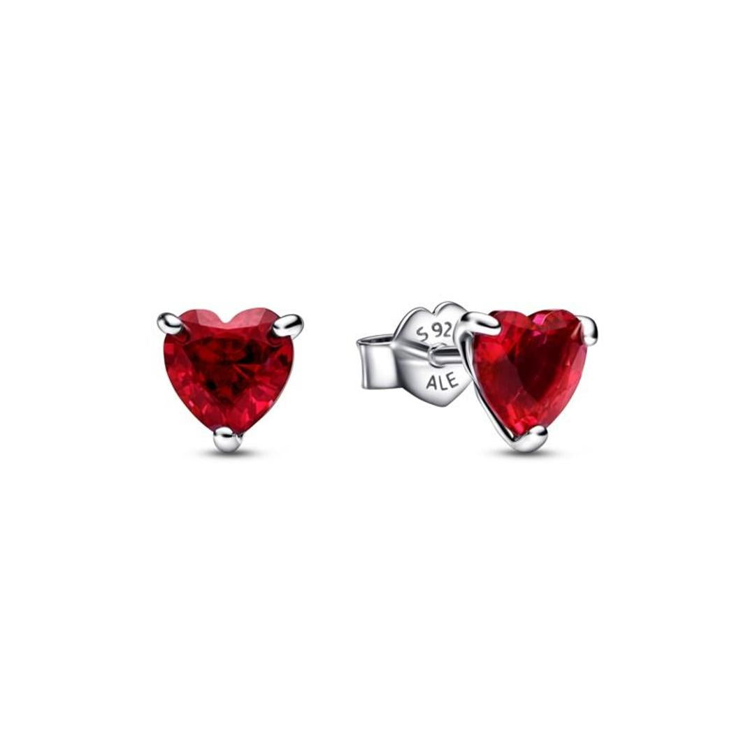Orecchini Pandora Cuori Rossi - 292549C01 - Gioielleria De Patto