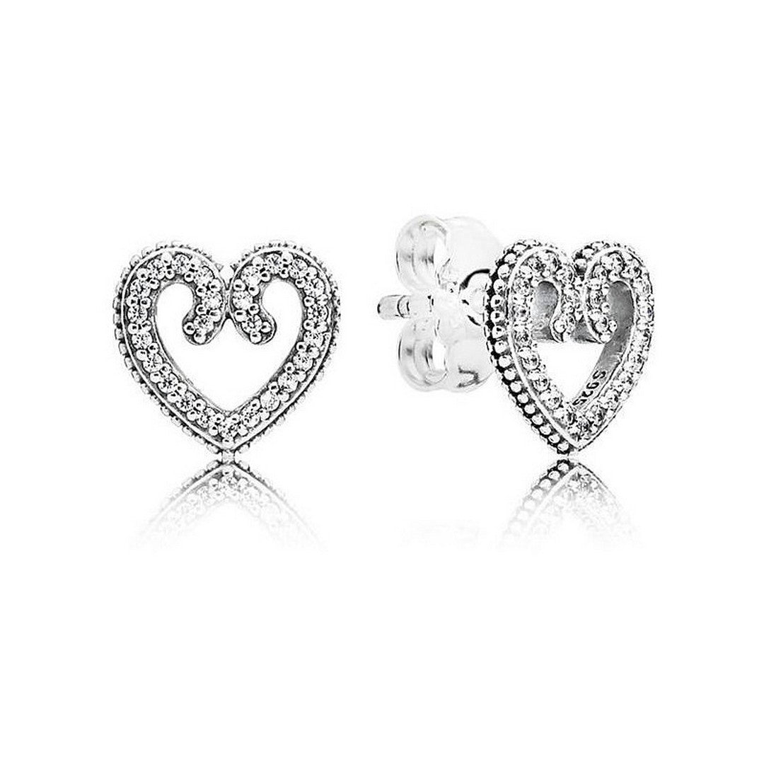 Orecchini Donna Pandora Turbinio di Cuori - 297099CZ - Gioielleria De Patto
