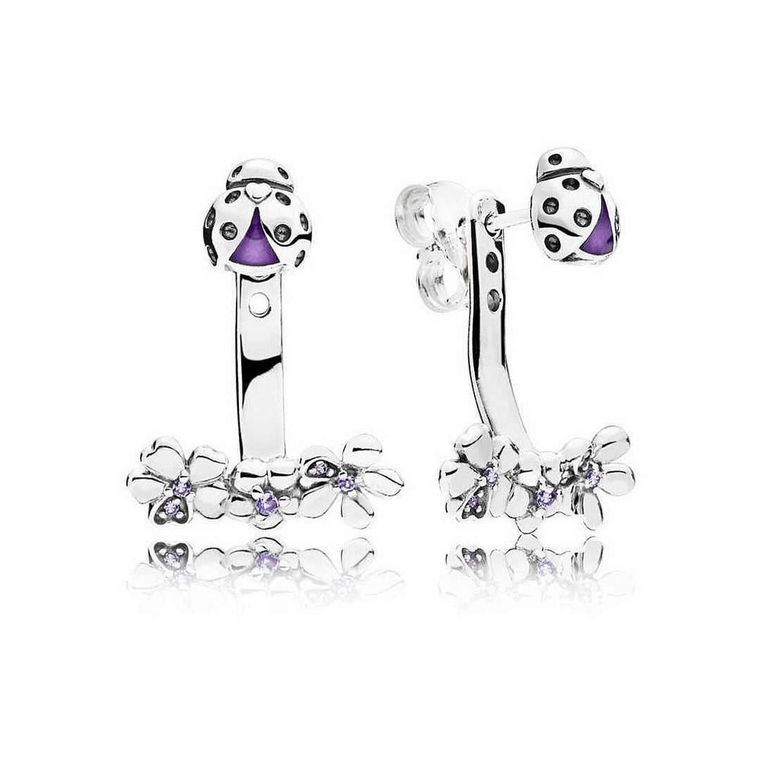 Orecchini Donna Pandora Prato della Coccinella - 297123NLC - Gioielleria De Patto