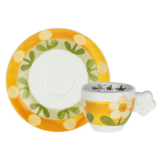 Thun Set 6 Tazzine Espresso in Porcellana Florianne - P4785P00 - Gioielleria De Patto