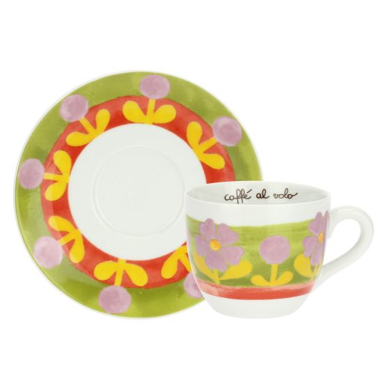 Thun Set 2 Tazze Colazione in Porcellana Florianne - P4786P00 - Gioielleria De Patto