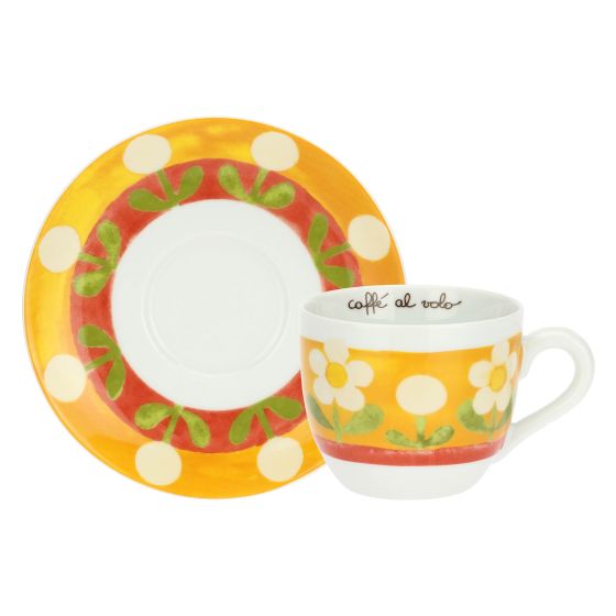Thun Set 2 Tazze Colazione in Porcellana Florianne - P4786P00 - Gioielleria De Patto