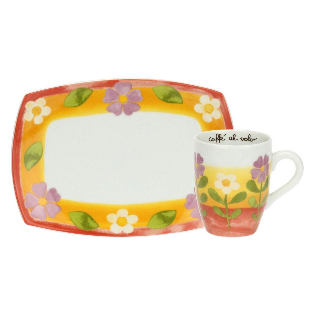 Thun Mug con vassoio in porcellana Florianne - P4787P00 - Gioielleria De Patto