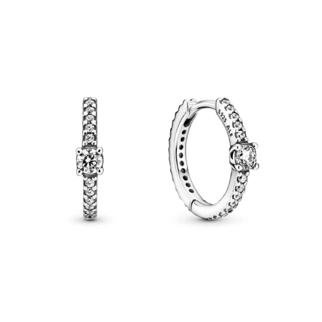 Orecchini Donna Pandora Cerchi con Pietre - 299406C01 - Gioielleria De Patto