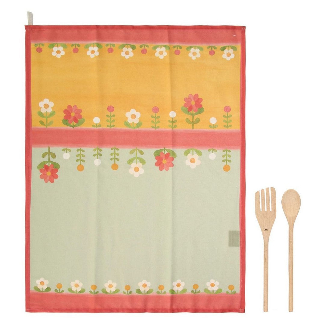 Thun Set 1 canovaccio in cotone e 2 mestoli in legno Florianne - P4826P00 - Gioielleria De Patto