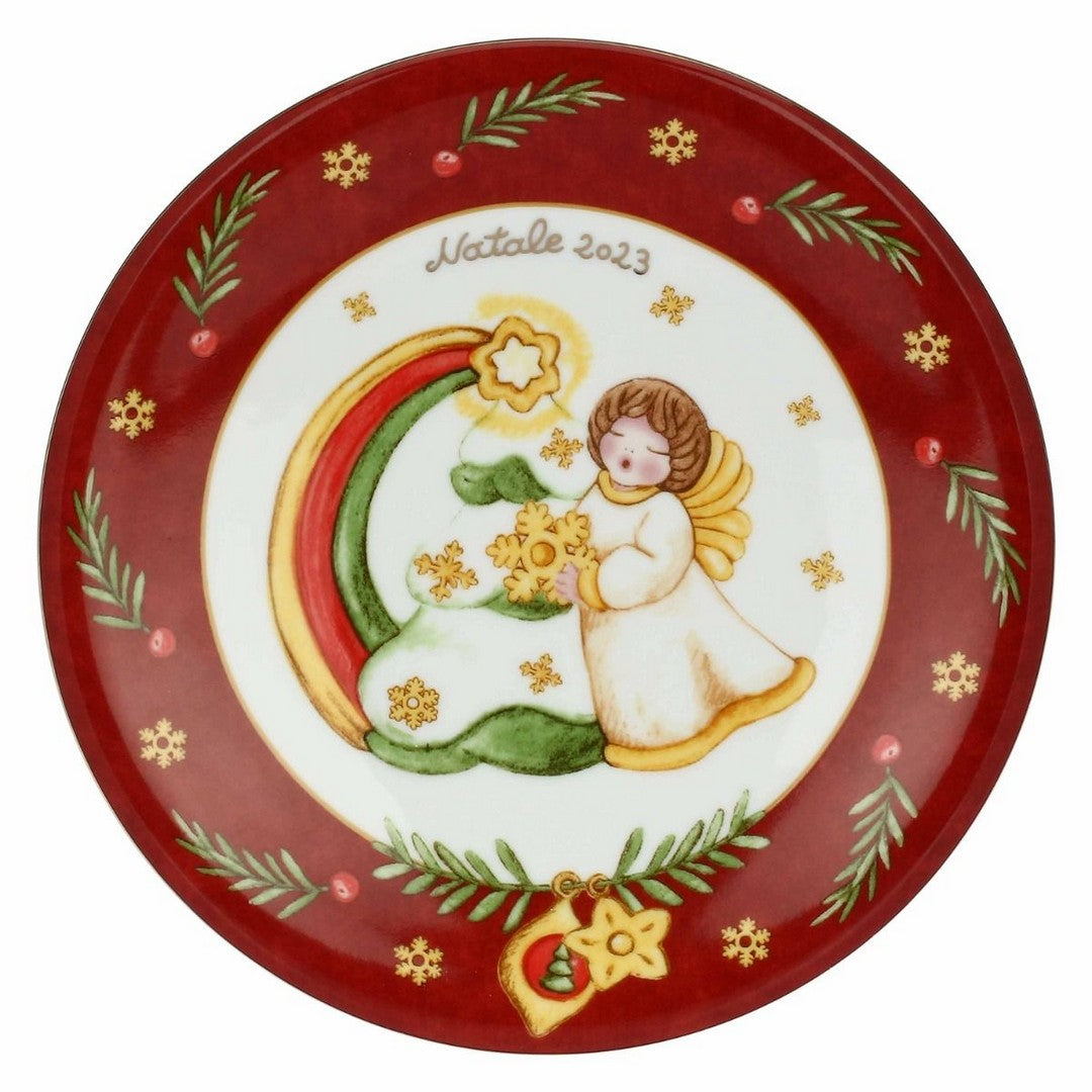 Thun Piattino Dessert Limited Edition 2023 in porcellana Desideri di Natale - P4833P00 - Gioielleria De Patto