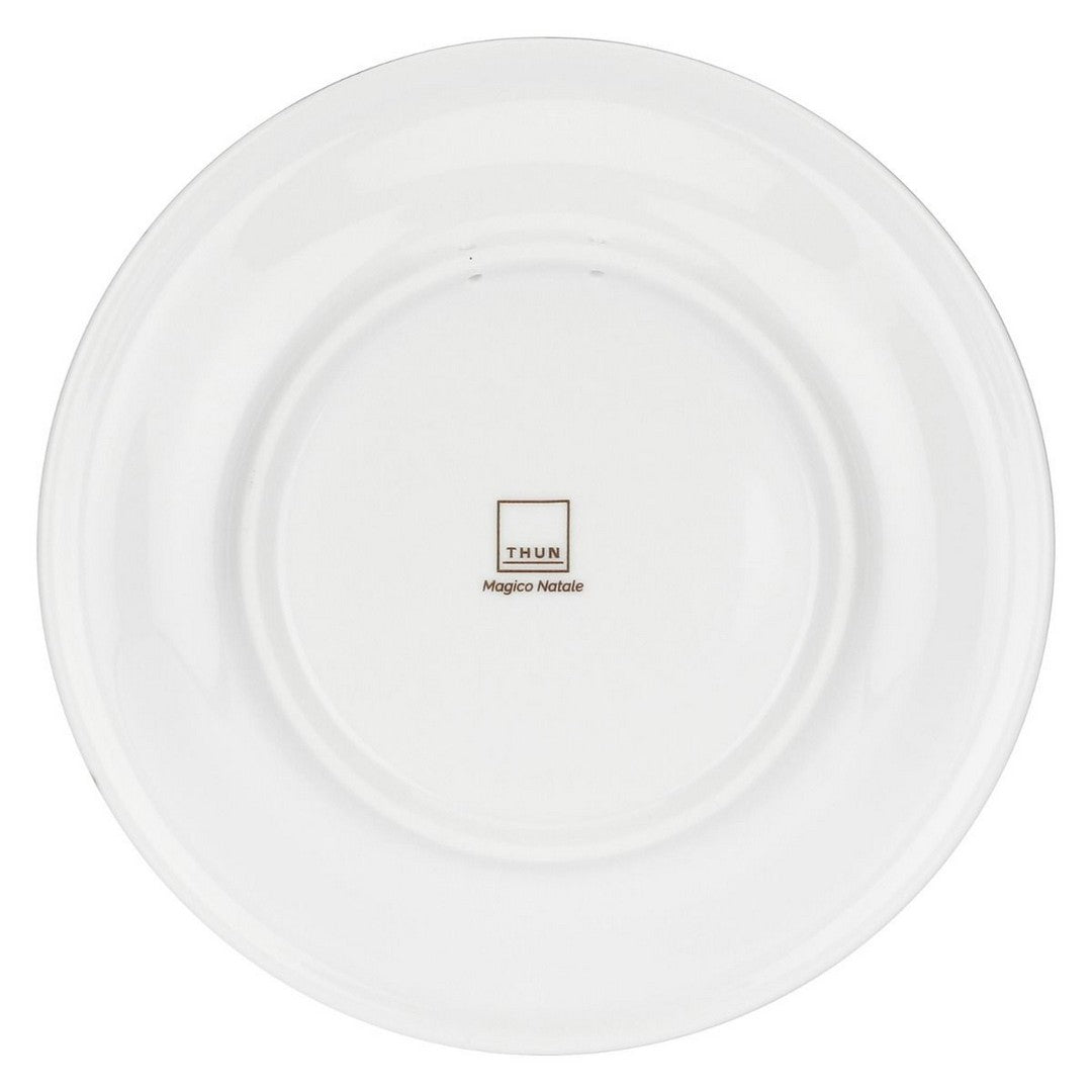 Thun Piattino Dessert Limited Edition 2023 in porcellana Desideri di Natale - P4833P00 - Gioielleria De Patto